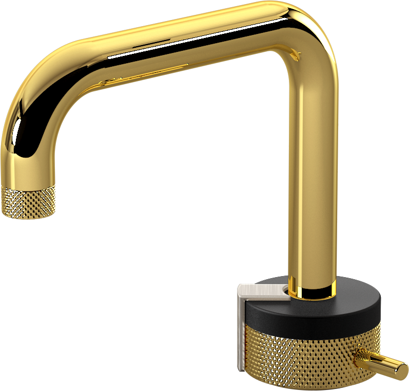 E-11500-R1MBK-L2BNi-AU Однорычажный прогрессивный смеситель для раковины - излив 15,3см GRAFF MOD+