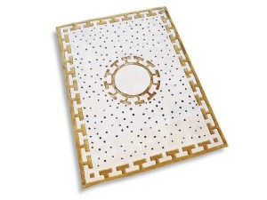 Ковер ручной работы с прямоугольным рисунком