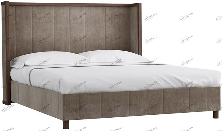 30706 Кровать с ортопедическим основанием и ящиком 1.4 Модерн Серебряный дождь R-HOME 401720392H_GSD