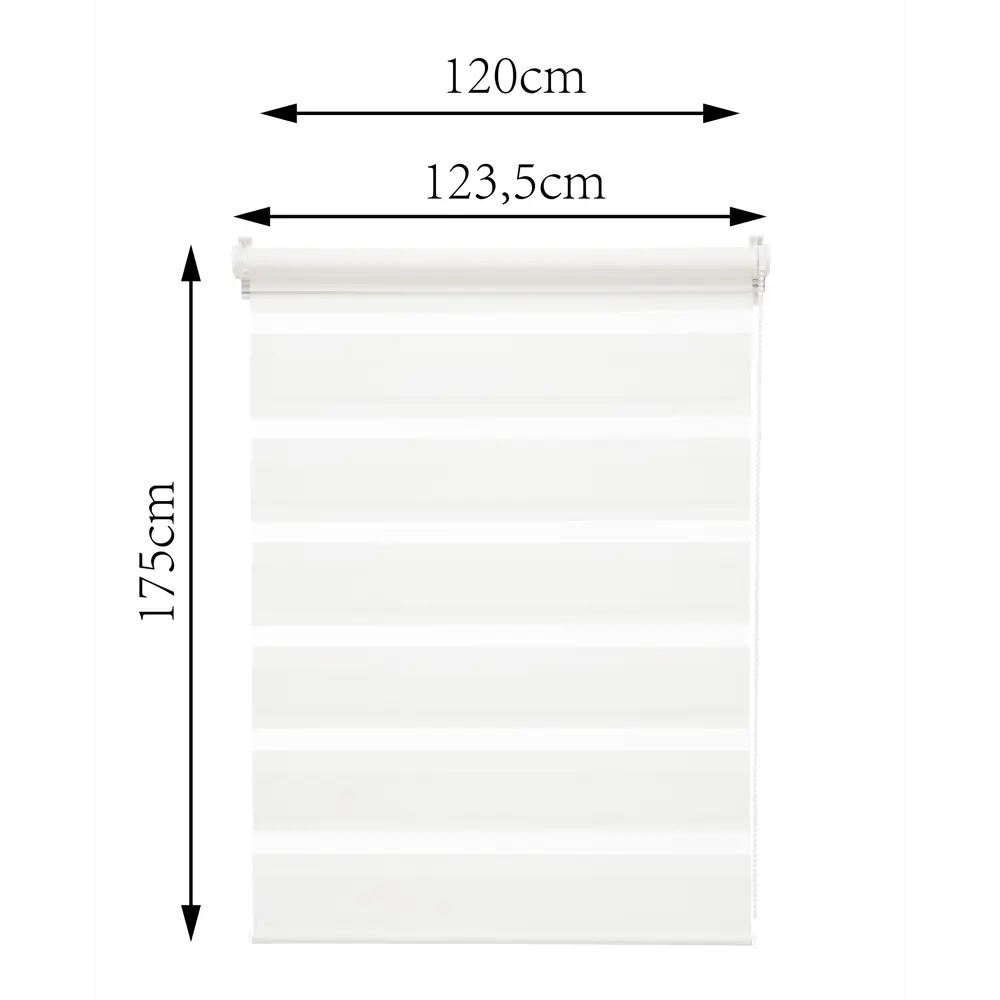 Штора рулонная день-ночь Inspire Peter 120x175 см белая White 0 82691089 STLM-2176061 - Вид №2