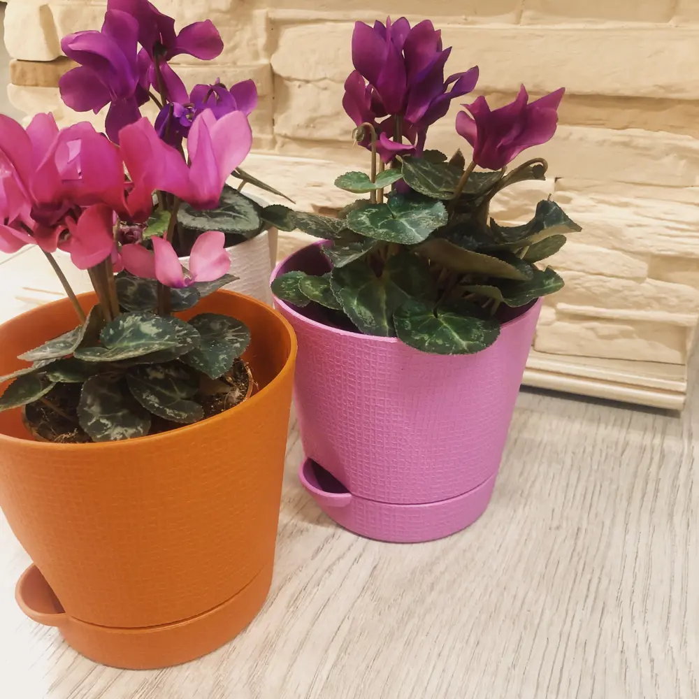 Горшок цветочный Тек.А.Тек Партер ø9.5 h9 см v0.35 л пластик сиреневый STLM-2111557 - Вид №4