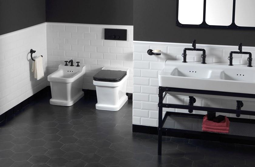 Bp420 Приставной унитаз напольный Белый BLEU PROVENCE Industrialis Италия - Вид №3