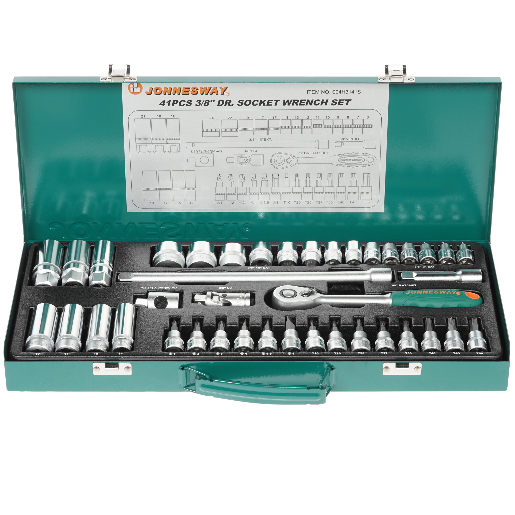 Набор инструментов Jonnesway S04H3141S 1118730 STDN-0092404