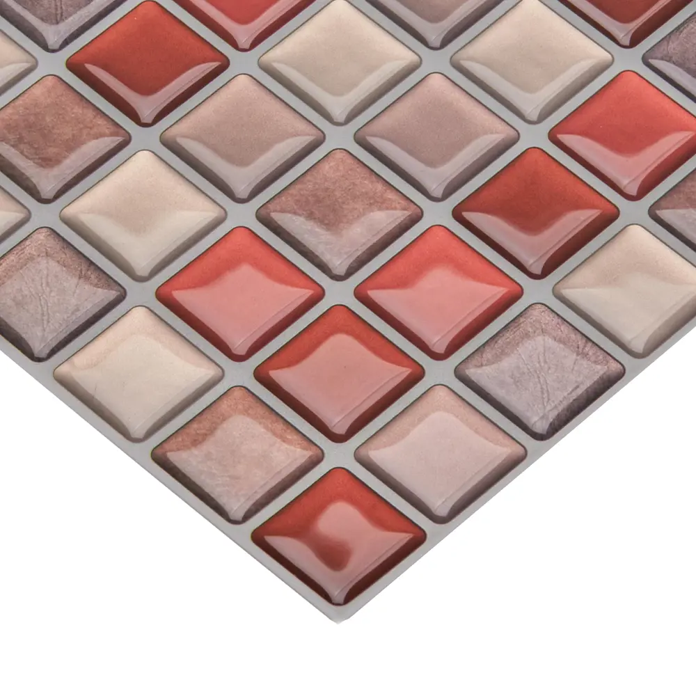 Santreyd 3D мозаика для стен - самоклеящиеся панели красного цвета 89379608 STLM-1364115 - Вид №1