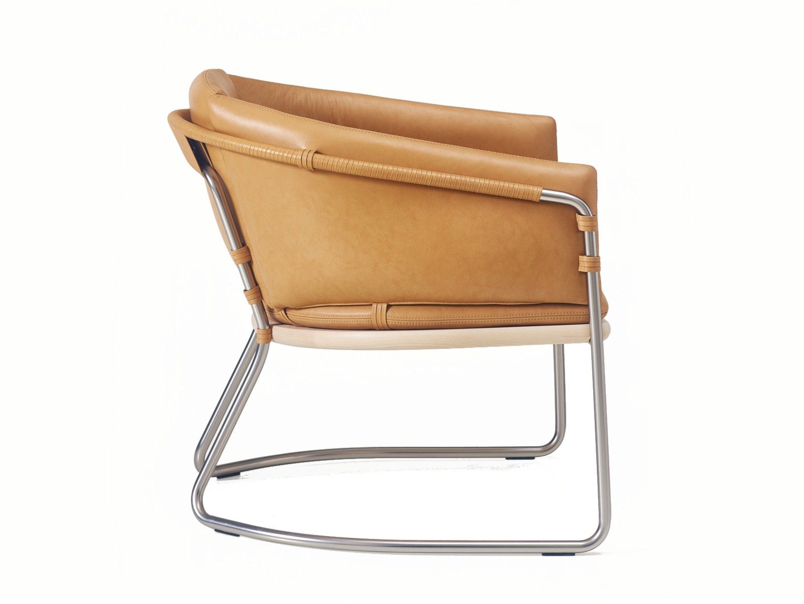 Мягкое кожаное кресло с подлокотниками BassamFellows ARCH-00068952 - Вид №8