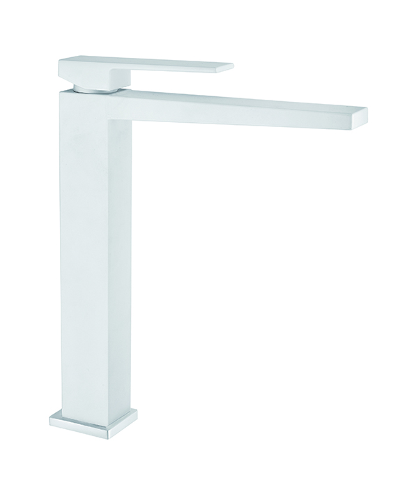 100BB8517 Смеситель для раковины , белый Fiore Kube - Вид №1