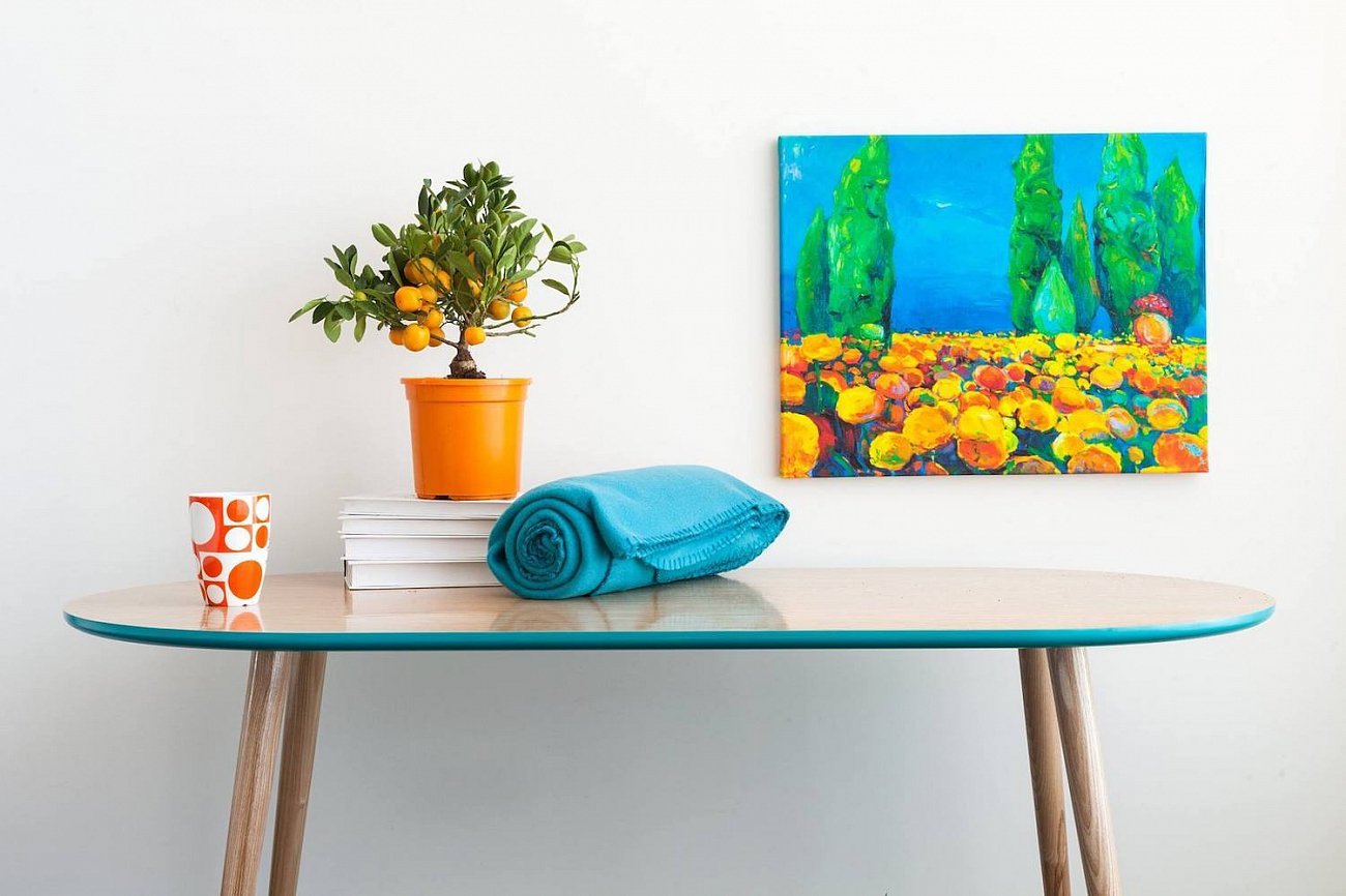 Кофейный столик с черными ножками бордовый Soap WOODI  00-3966123 Красный  - Вид №3