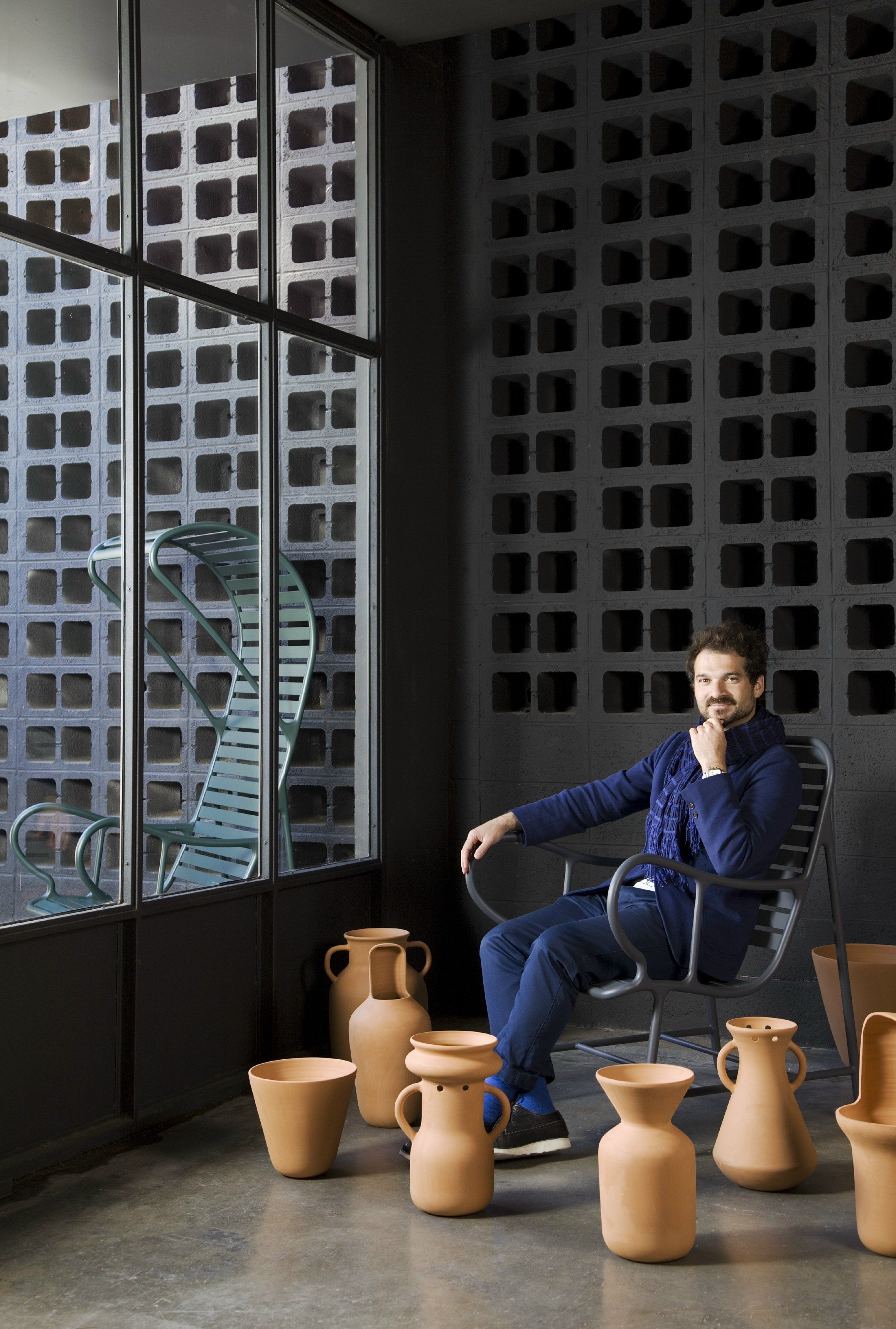 Низкий терракотовый садовый горшок BD Barcelona GARDENIAS N.4 ARCH-00103459 - Вид №4