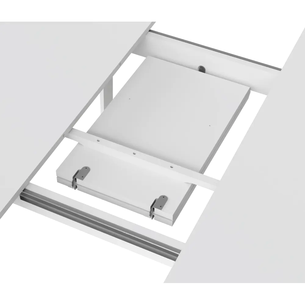 Стол обеденный Монреаль Т1 раскладной 100-130x77x100 см круг МДФ цвет белый Santreyd STLM-2064789 - Вид №10