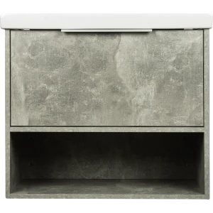 Тумба под раковину подвесная «Дана» 70 см цвет серый цемент