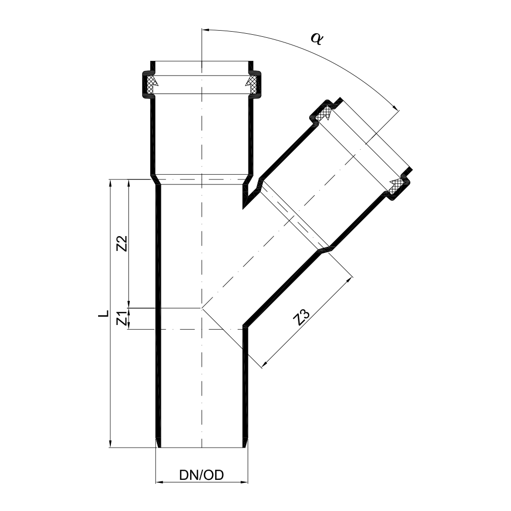 02240 Тройники Tece  - Вид №1