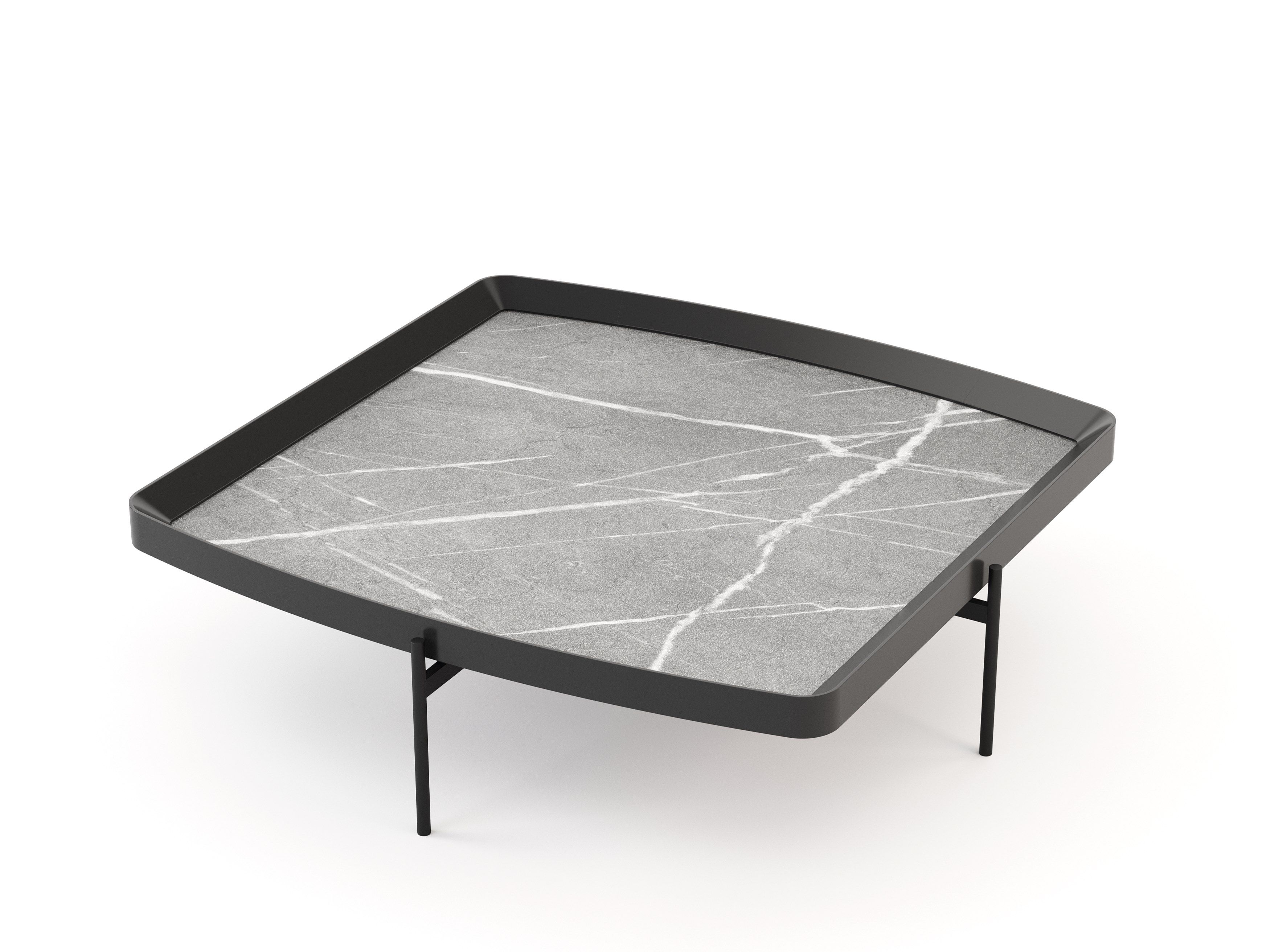 Железный прямоугольный низкий журнальный столик Stylish Club Capri ARCH-00135292 - Вид №2