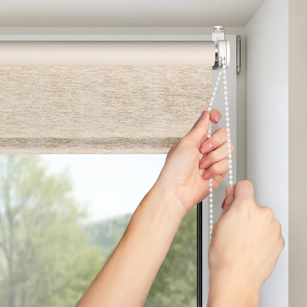 Штора рулонная Shine 90x160 см золотая PRAKTO STLM-2150165 - Вид №5