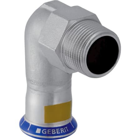 34154 Переходной угольник Geberit Mapress из нержавеющей стали 90°, с наружной резьбой (газ) Geberit 