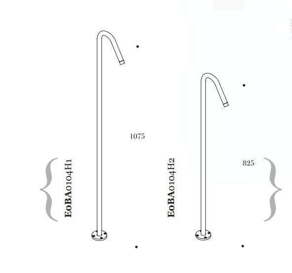 Напольная дозирующая насадка для раковины для ванны Ritmonio Diametro35 ARCH-00000872 - Вид №1