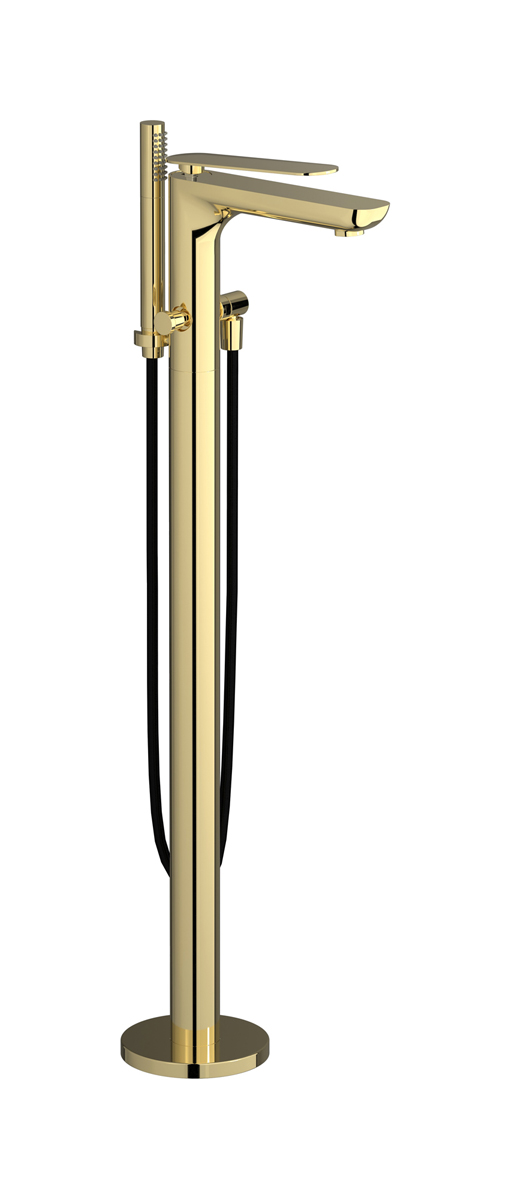 Напольный смесиель для ванны с встроенным душем. WE ARE IB k2399ii Pale Gold K2