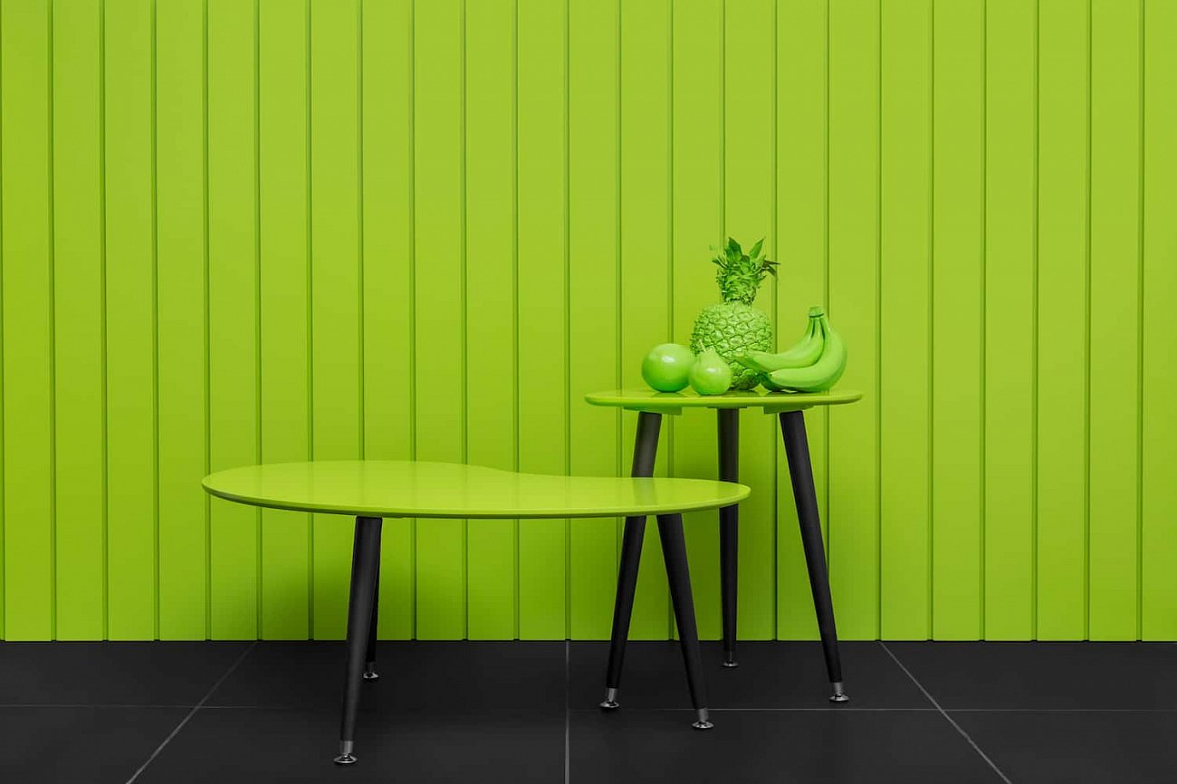 Журнальный столик с деревянными ножками кейл "Почка" WOODI  00-3966162 Зеленый  - Вид №15