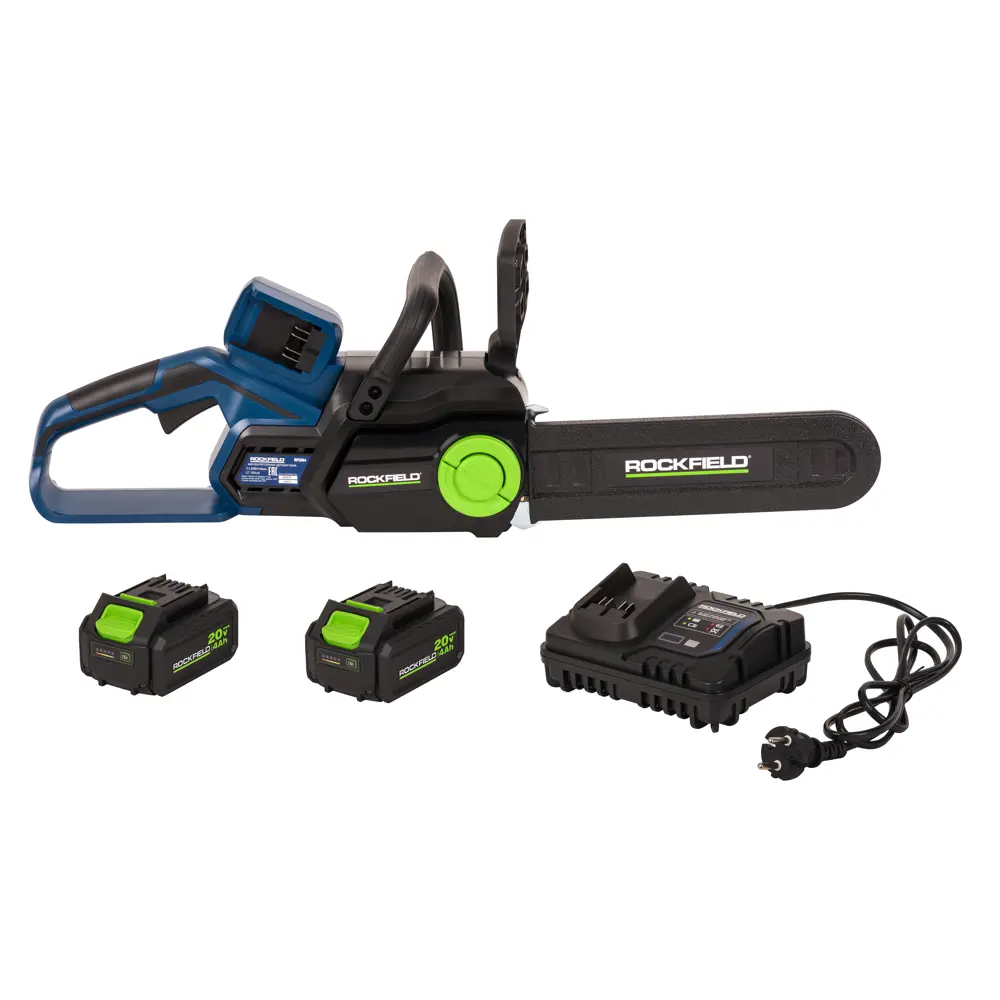 Аккумуляторная цепная пила Rockfield RF2564 с двумя батареями 4 Ач 89413580 STLM-1566831 - Вид №1