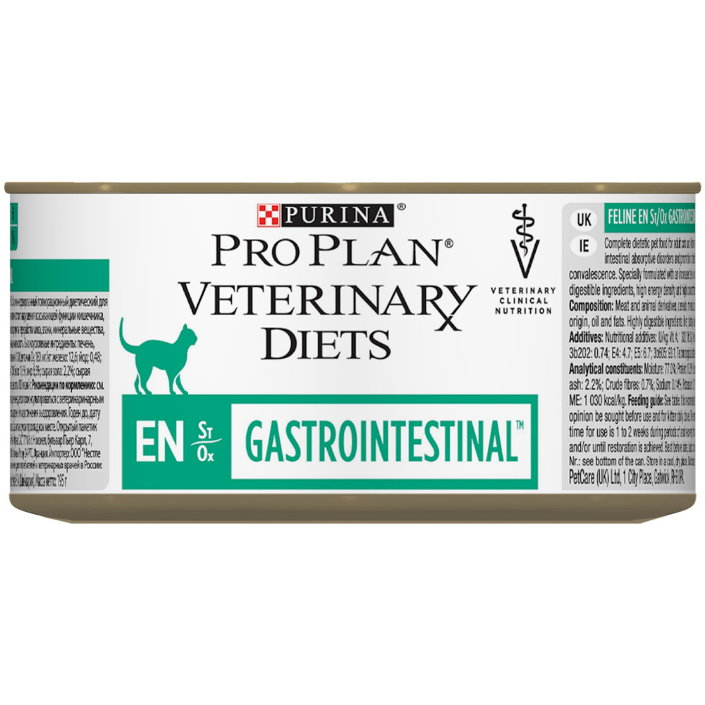 ПР0033170 Корм для кошек Veterinary Diets EN St/Ox при расстройствах пищеварения, конс. 195г Pro Plan 