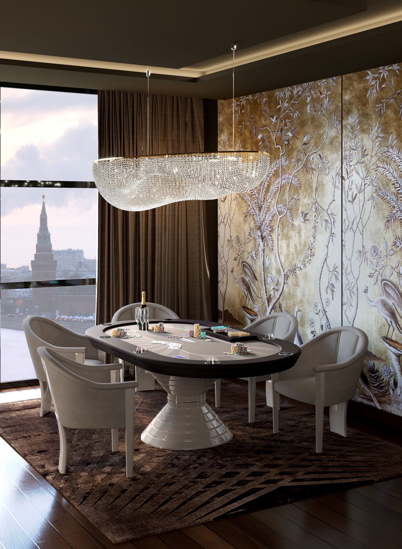 Овальный покерный стол Vismara Design VEGAS ARCH-00051389 - Вид №2