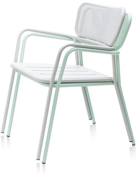 Garda Furniture Штабелируемый металлический садовый стул со встроенной подушкой Totem Gt01be - Вид №7