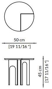 Paolo Castelli Низкий стол из металла и старинного камня Arche sun-id-1511331 - Вид №3