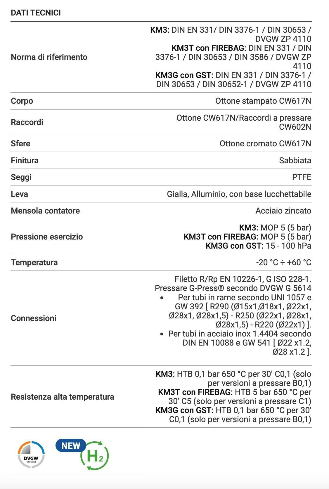 Комплект с двумя клапанами резьбовая версия для газового счетчика bitubo TECO KM3 ARCH-00044834 - Вид №4