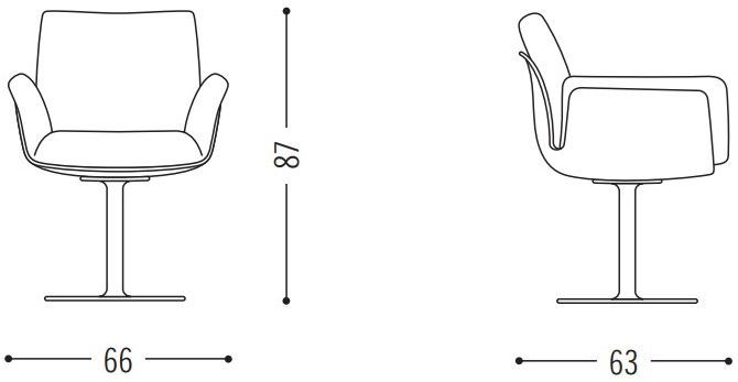 COR Кресло на эстакаде с подлокотниками Alvo sun-id-1422849 - Вид №3