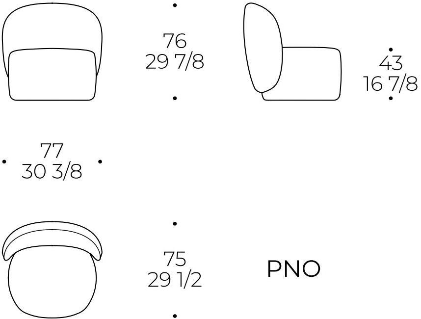 Liu Jo Living Collection Кресло с мягкой обивкой Ceci est un caillou Gue pno - Вид №5