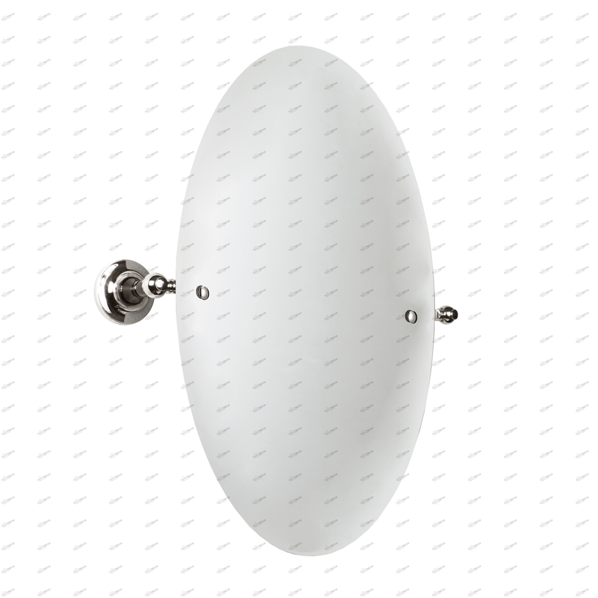 Traditional bathrooms Винтажное овальное зеркало для ванной Tb606blvariantenauch Glas / messing / porzellan 