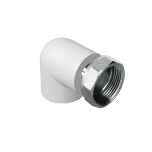 ПОЛИТЭК Угловой фитинг 90° с накидной гайкой 1 1/4" для водоснабжения 89422856