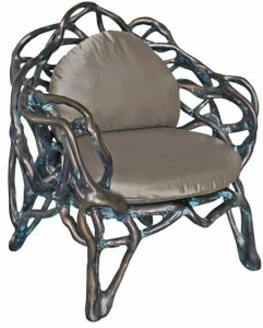 KARPA Кресло Bergere из стекловолокна с подлокотниками Elipse