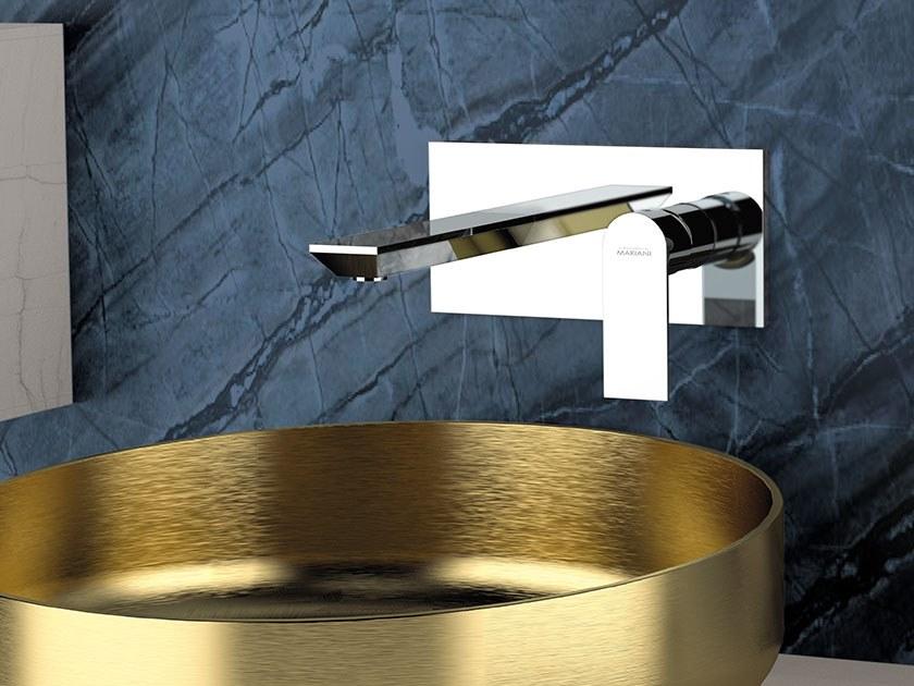 Rubinetterie Mariani Смеситель для раковины настенный, однорычажный, с тарелкой Avenue 565av - Вид №1