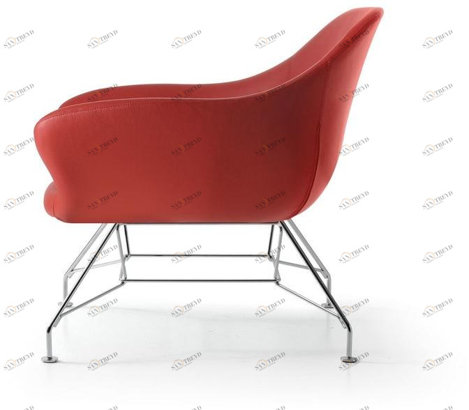 Quinti Sedute Мягкое кожаное кресло с подлокотниками по контракту Manta sun-id-1385491