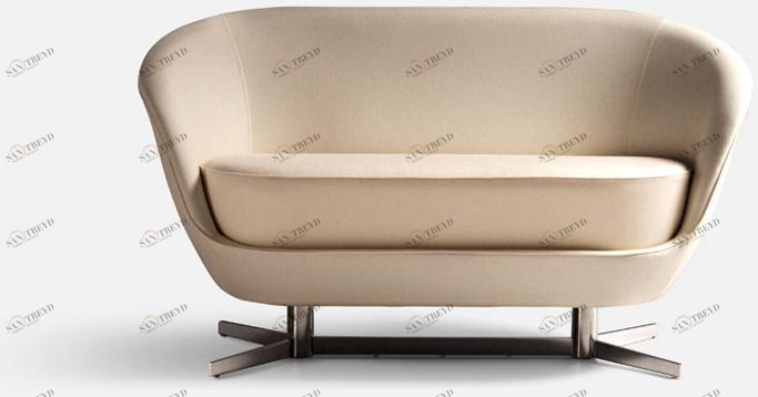 La Cividina 2-х местный тканевый диван по контракту Jango sun-id-1446133