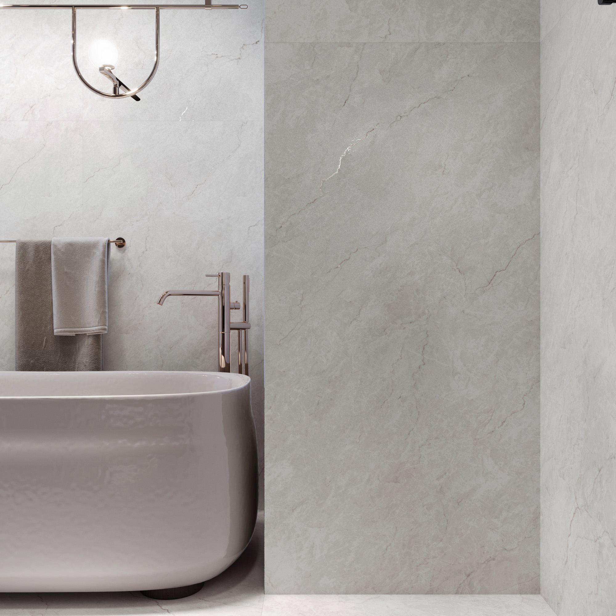 Керамогранит FERROL WHITE 80х160 Creanza CZ-GL05-B