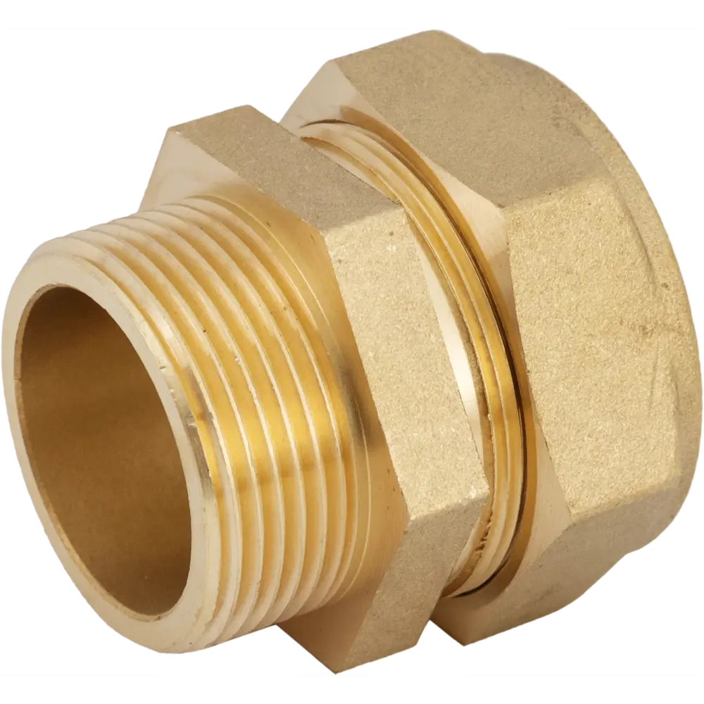 Муфта комбинированная Stahlmann 1 1/4"x32 мм НР латунь SSML3211/4BEF STLM-2098430