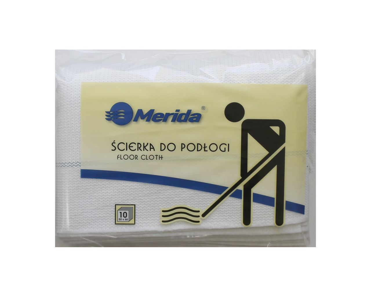 SRL006 Белая хлопчатобумажная тряпка для пола 50 х 66 см. Merida  - Вид №1