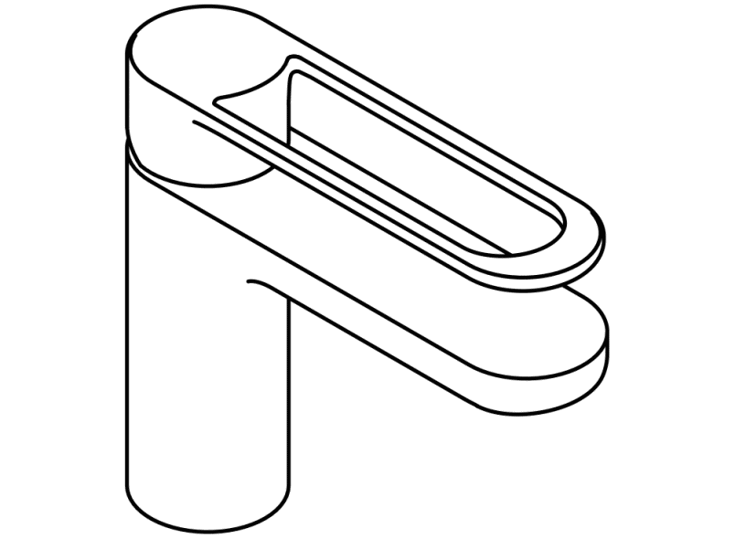 AQ1.12M10140 Однорычажный смеситель для раковины HEWI System-Armaturen  - Вид №18