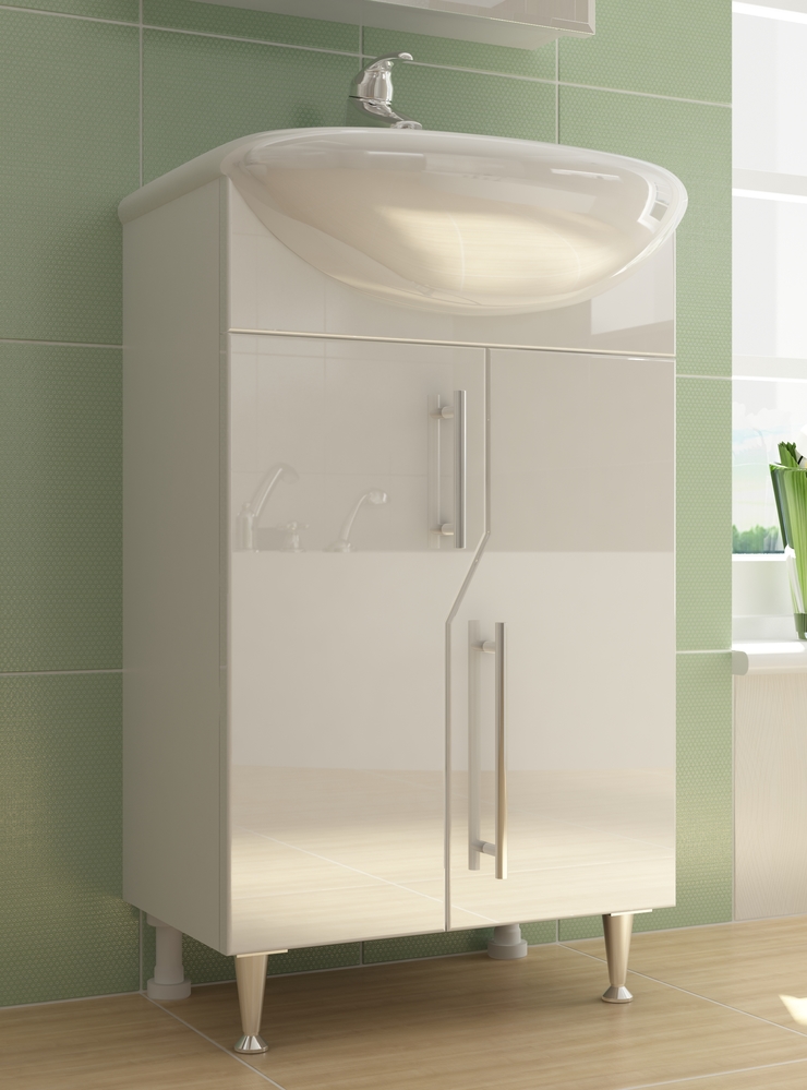 Тумба с раковиной Grand 500 (Уют)500⨉300⨉830 мм белый Santreyd sun-id-665258 - Вид №1