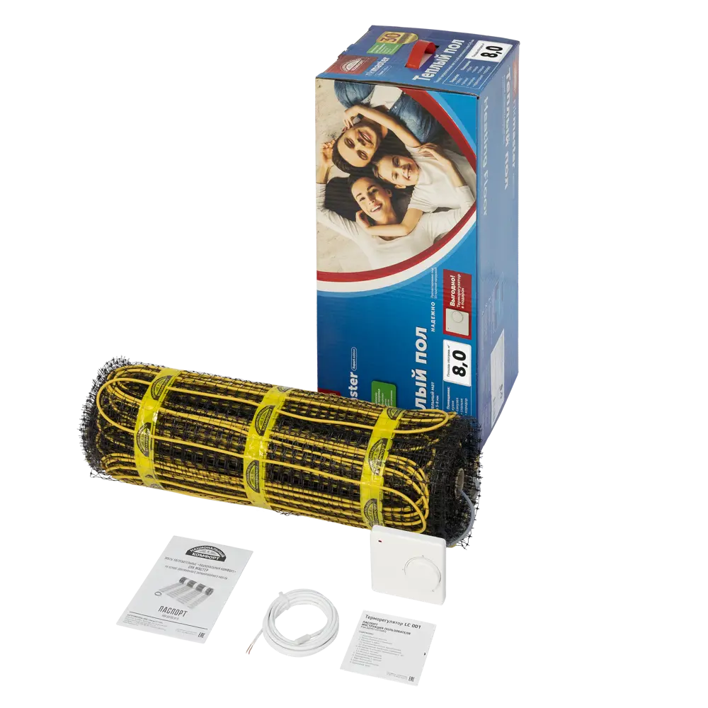 Нагревательный мат для теплого пола Теплолюкс Национальный Комфорт 8 м², 1200 Вт STLM-2029245 - Вид №2