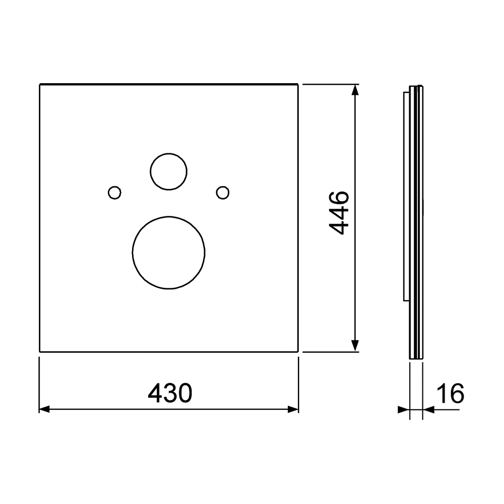 9650100 Стеклянные панели Tece TECElux - Вид №1