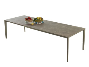 Выдвижной металлический и меламиновый обеденный стол