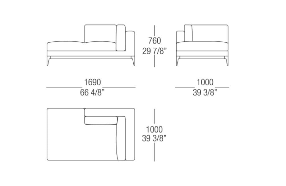 Угловой диван из ткани MisuraEmme ARGO ARCH-00053272 - Вид №9