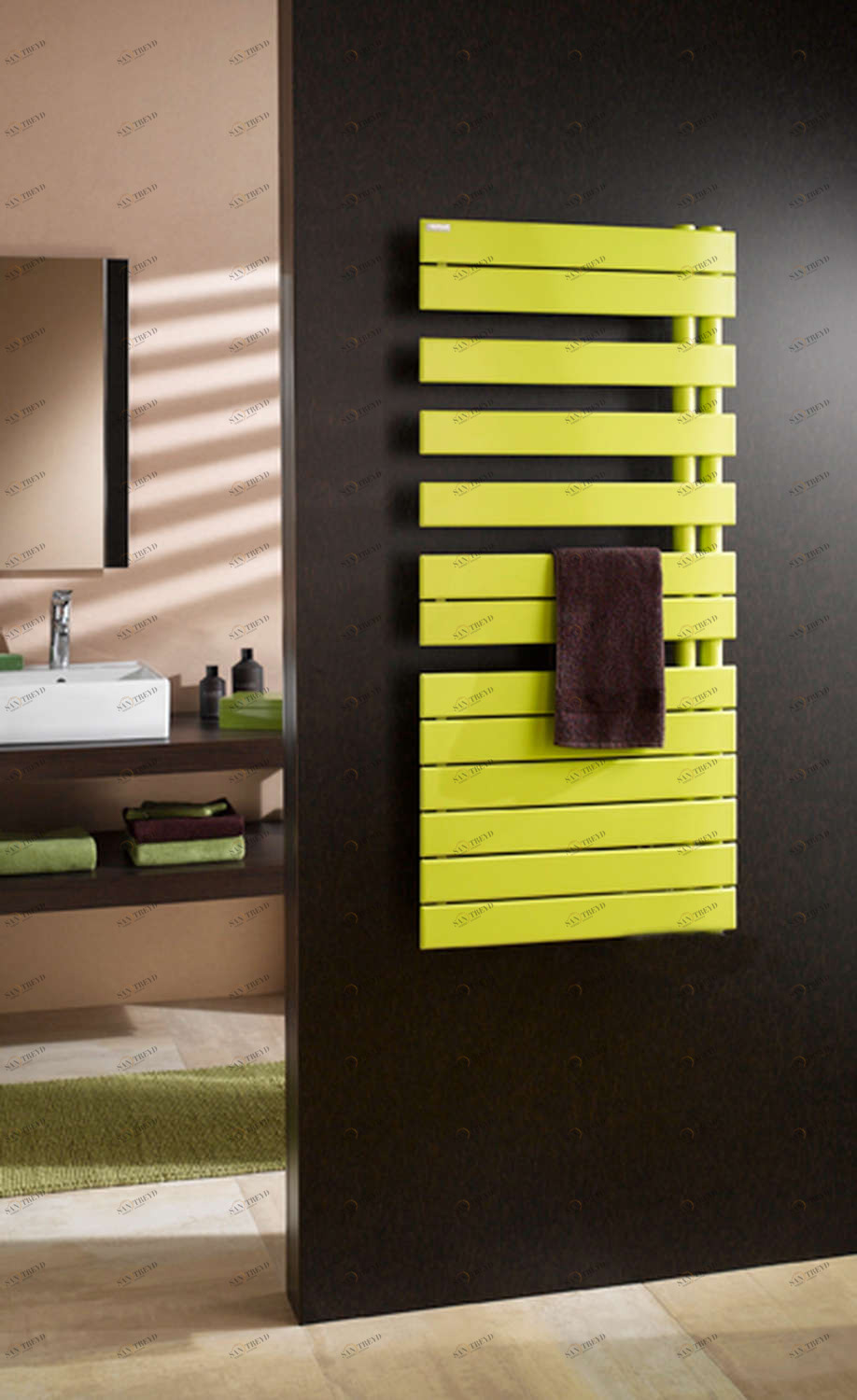 Водяной радиатор FR081-055 Fassane Spa Asymétrique à droite Acova 805 