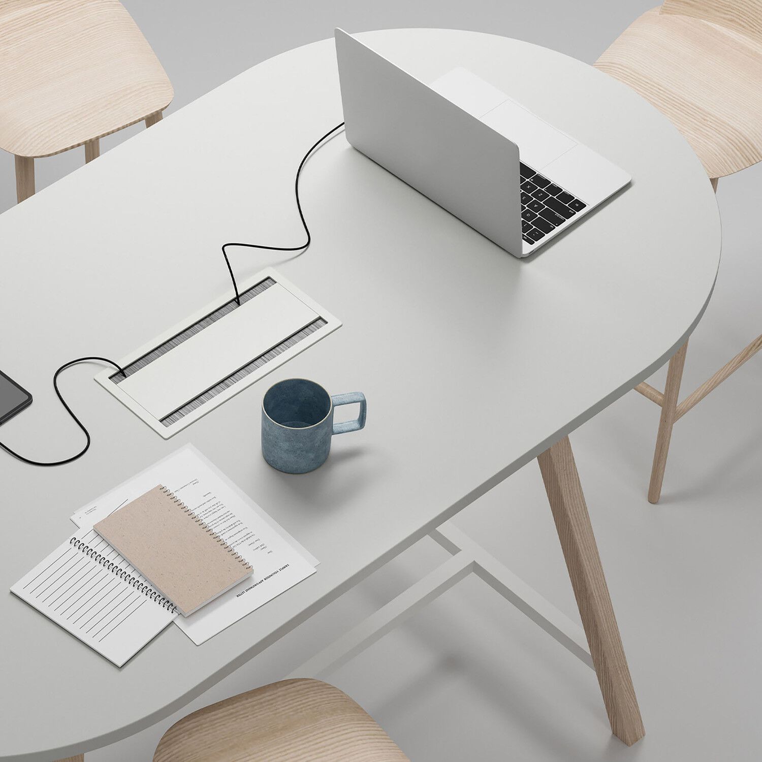 Прямоугольный стол для совещаний с системой люверсов CUF Milano Doria ARCH-00079444 - Вид №16