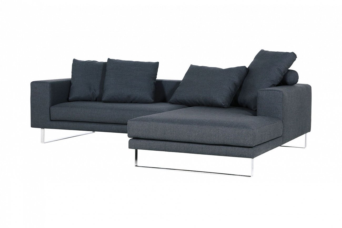 Диван трехместный угловой темно-серый Linnea SITS ДИЗАЙНЕРСКИЕ, LINNEA 192111 Серый  - Вид №2