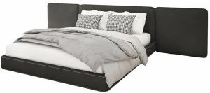 ANA ROQUE INTERIORS Двуспальная кровать из ткани с мягким изголовьем Urban