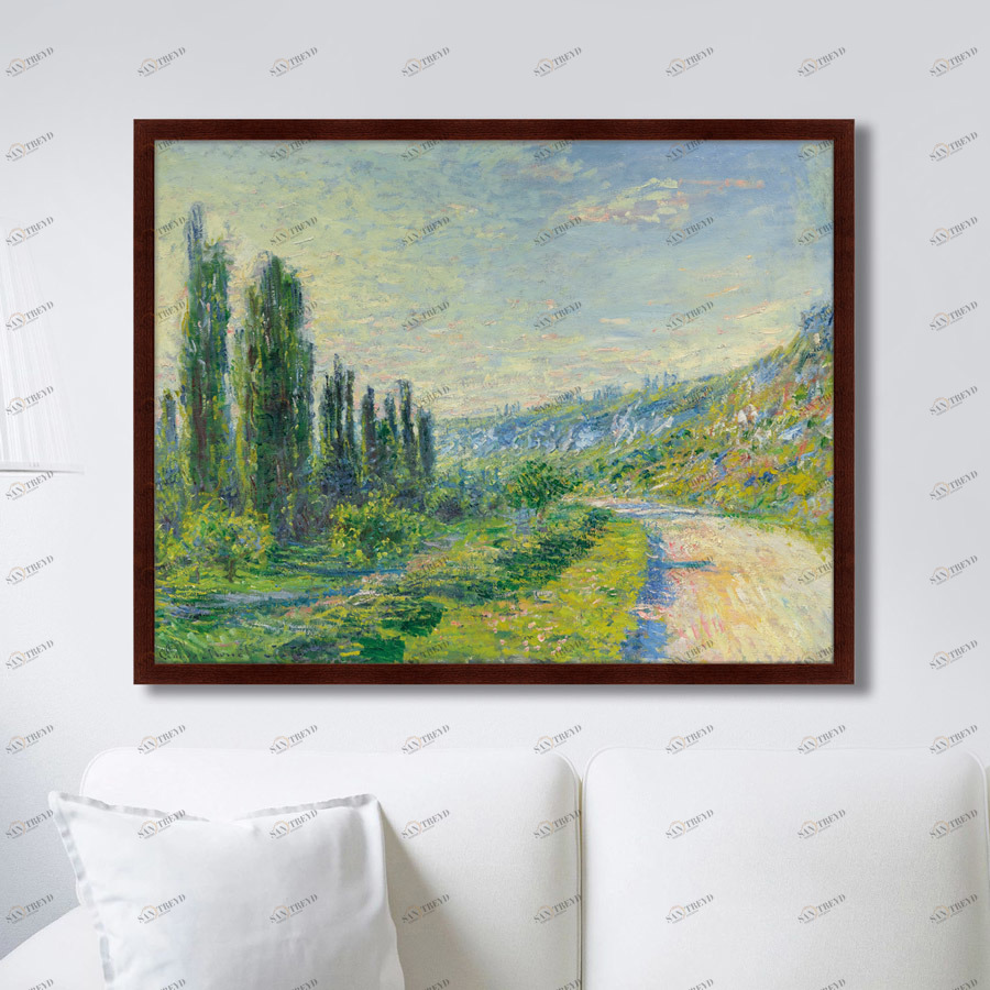 Картина: La route de Vtheuil, 1890г. КАРТИНЫ В КВАРТИРУ  264162 Разноцветный 