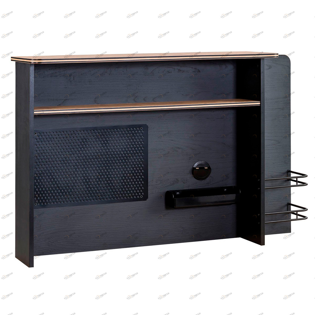 Надстройка для письменного стола с полками черная 108 см Black M CILEK BLACK 00-3832388 Черный Santreyd